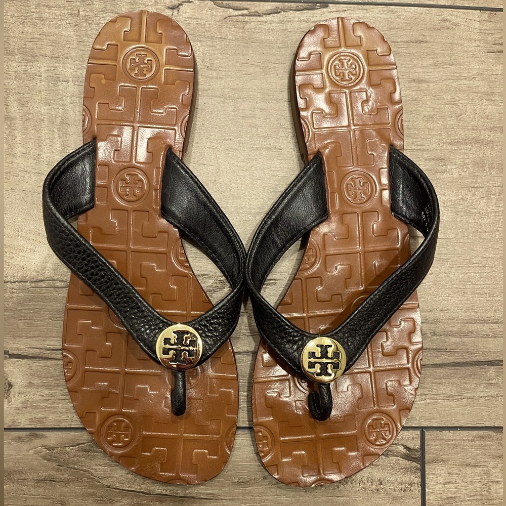 EUC Tory Burch, leather sandals!